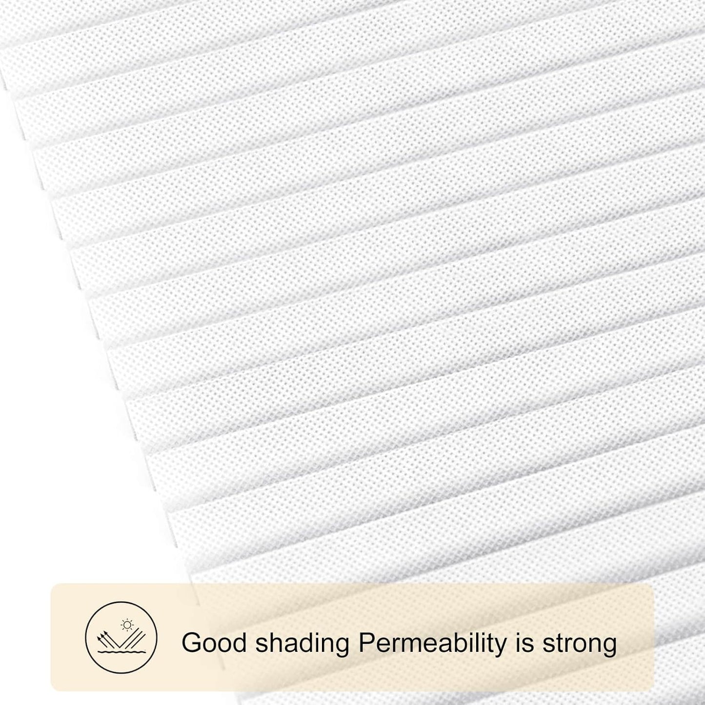 No Drill Stick on Paper Blinds for Windows (White, 35" W X 59" H)