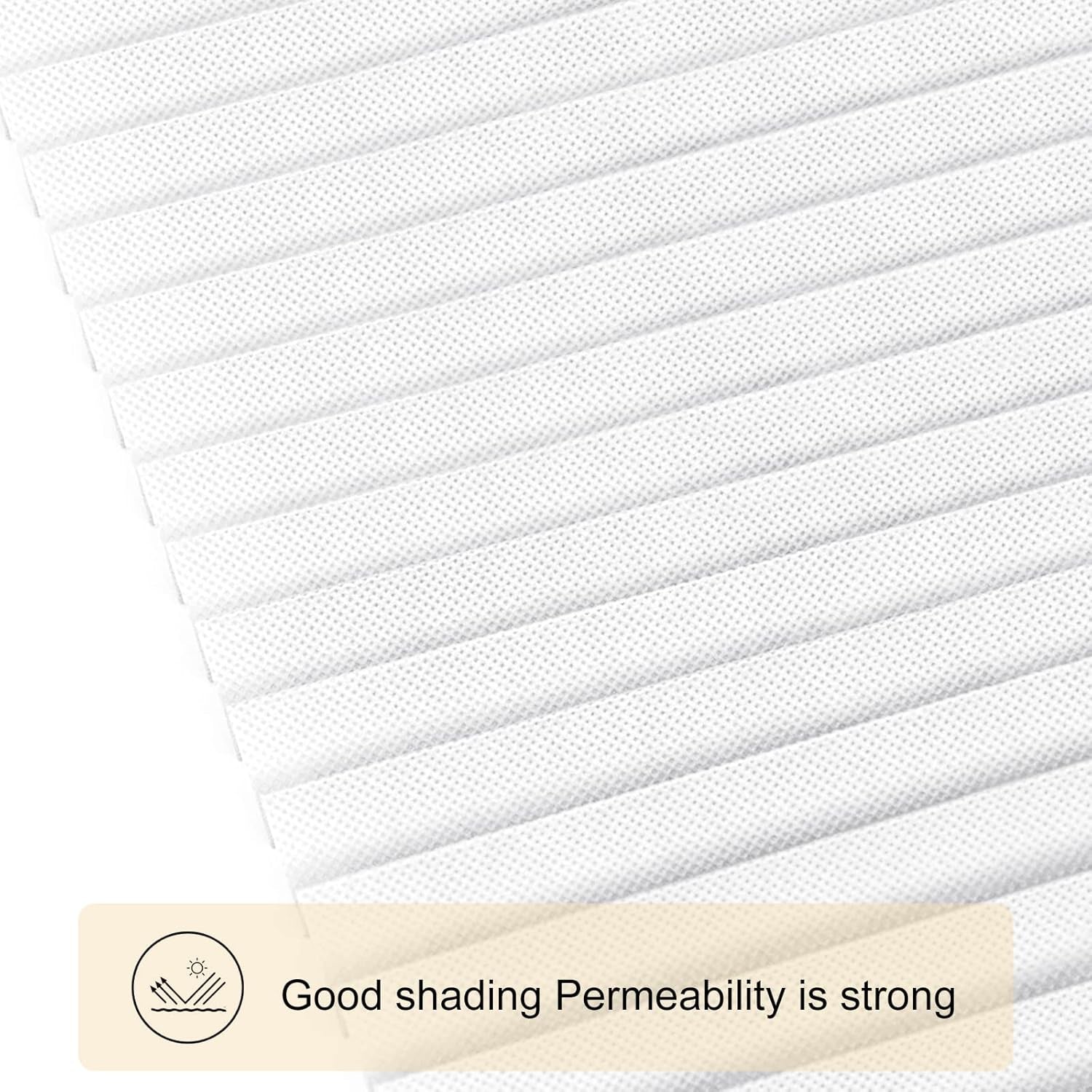 No Drill Stick on Paper Blinds for Windows (White, 35" W X 59" H)