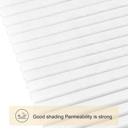 No Drill Stick on Paper Blinds for Windows (White, 35" W X 59" H)