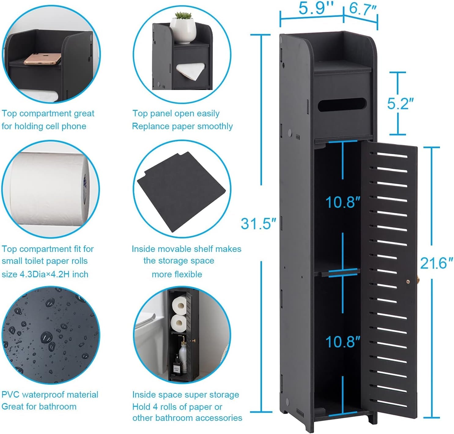 Small Bathroom Storage Cabinet: Protect Rental Deposit for Renters
